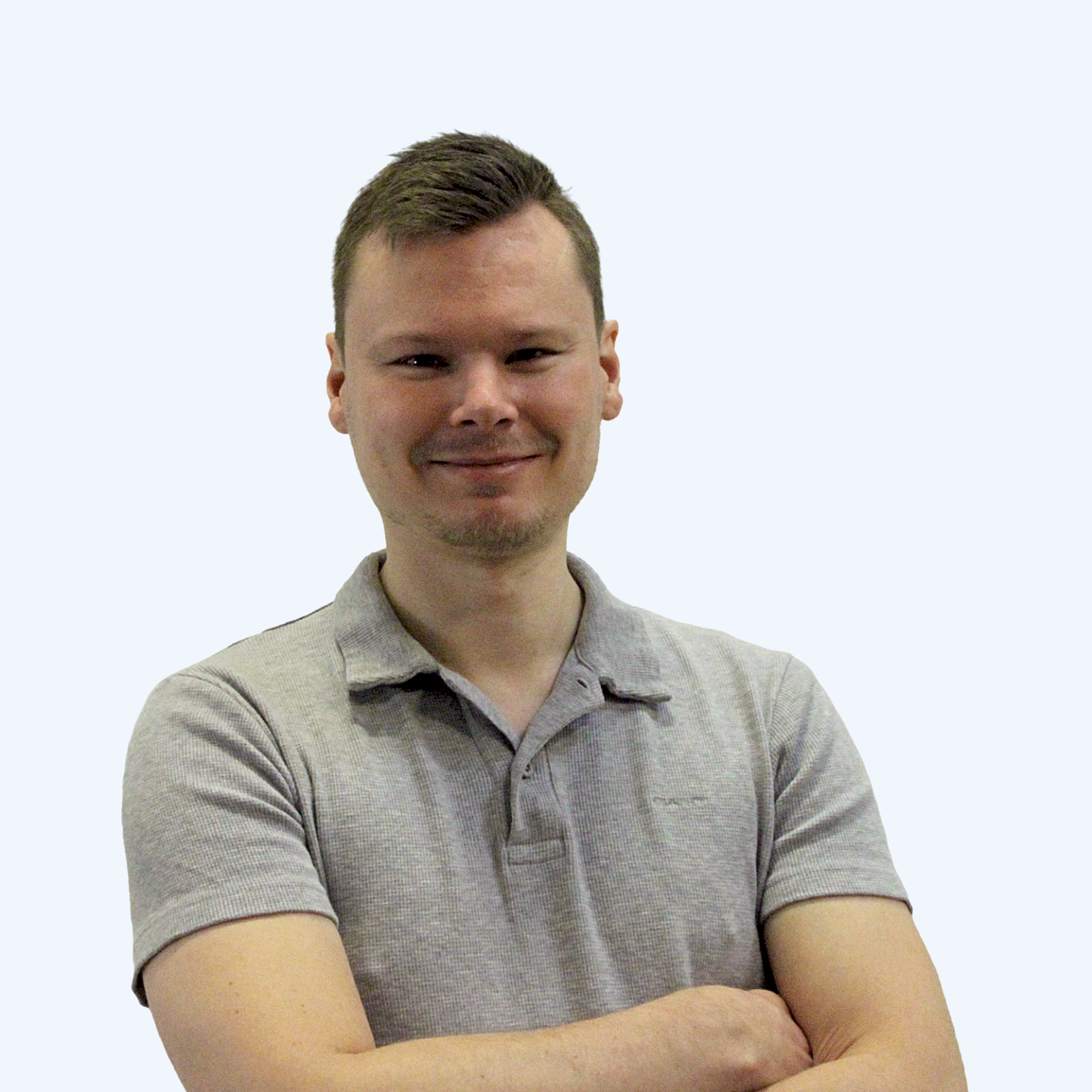 Portræt af Nikolaj Westpahl Leth, softwareingeniør i Gantio Robotics